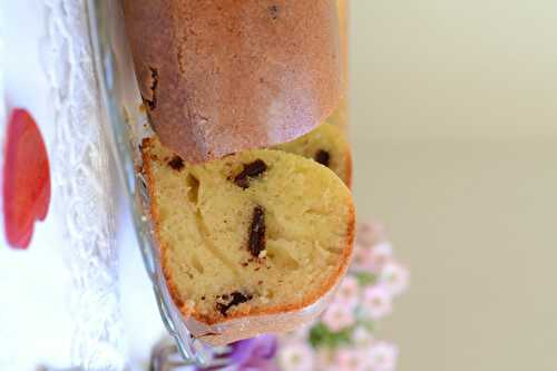 Cake fromage blanc banane et chocolat