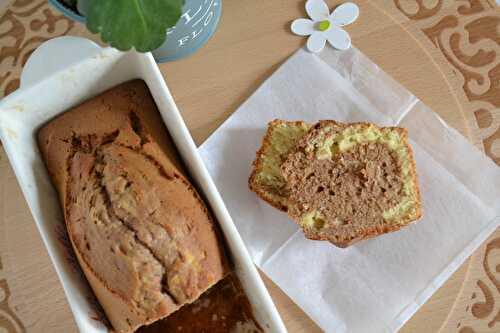 Cake marbré à la pâte à tartiner chocolatée