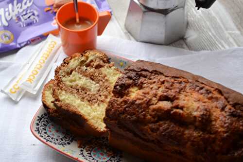 Cake marbré au Milka Daim