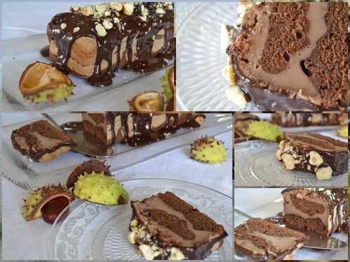 Cake marbré chocolat marron -            Hum, ça sent bon ...