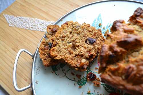 Cake/pain d'épices aux fruits secs sans oeuf