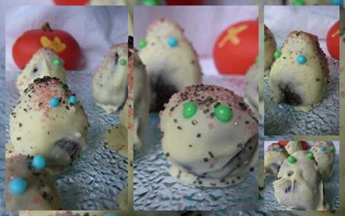 Cakes balls fantômes pour Halloween