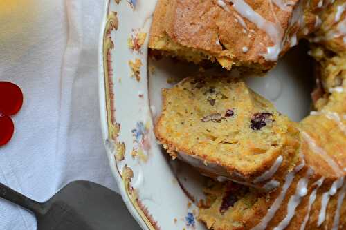 Carott cake cranberries et noix de pécan