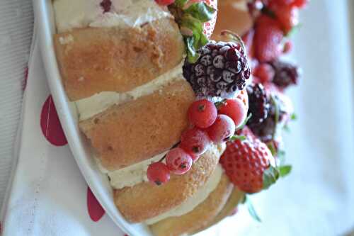 Charlotte aux fraises et au mascarpone