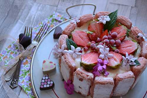 Charlotte Tiramisu aux fraises Jours Heureux