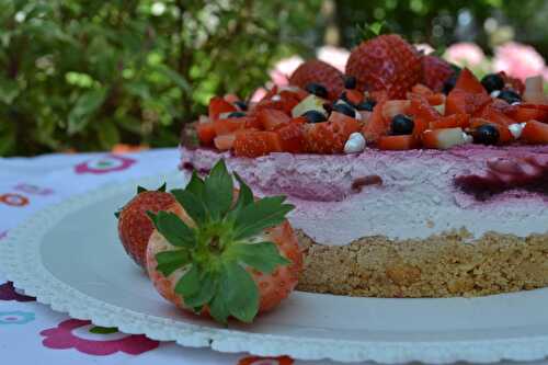 Cheesecake mûres fraises