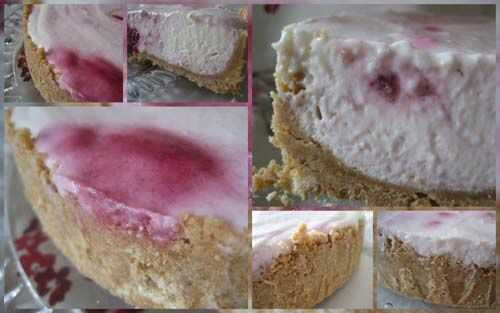 Cheesecake sans cuisson à la mûre