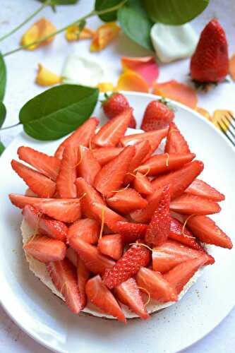 Cheesecake sans cuisson aux fraises - Jours Heureux anniversaire