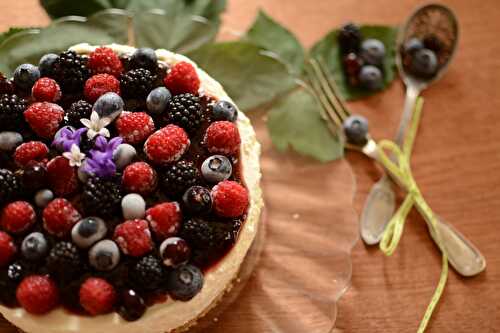 Chessecake aux fruits rouges anniversaire