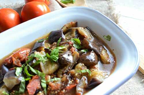 Cocotte d'aubergine et tomates