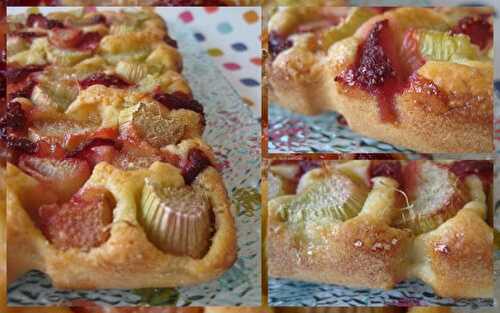 Comme une tarte à la rhubarbe et aux fraises