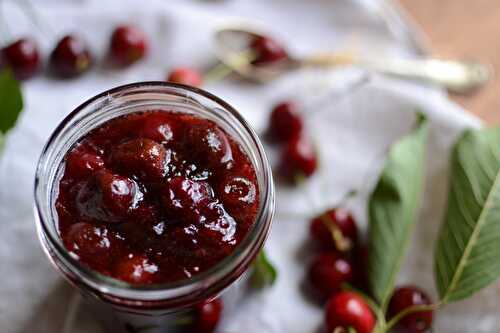 Confiture de cerises vanille cannelle