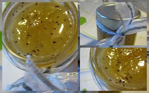 Confiture de poires-kiwis