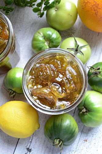 Confiture de tomates vertes