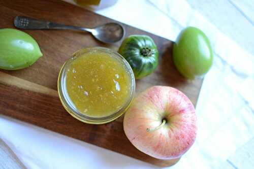 Confiture de tomates vertes pommes et orange