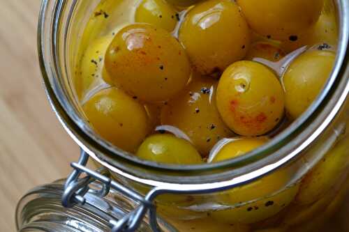 Conserve de mirabelles au sirop léger et à la vanille