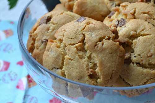 Cookies au beurre de cacahouète et aux chunks chocolat au lait