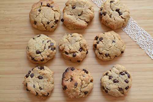 Cookies au beurre de cacahouète et pépites de chocolat sans beurre