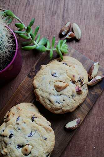 Cookies au chocolat et noix du Brésil