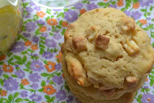 Cookies aux chuncks chocolat blanc et amandes