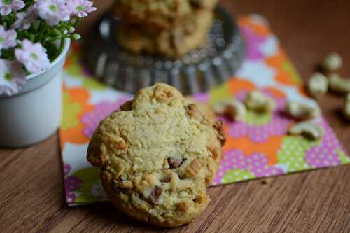 Cookies aux noix de cajou et chocolat