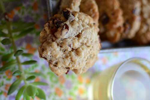 Cookies aux noix de pécan et cranberries