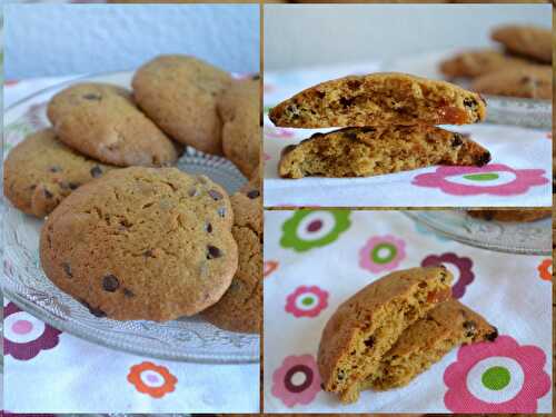 Cookies aux pépites de chocolat et abricots secs - sans beurre
