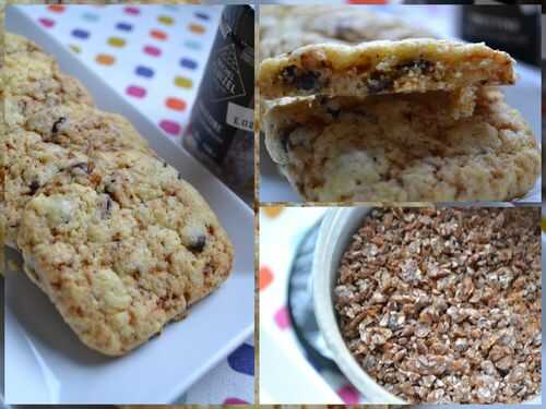 Cookies aux pépites de chocolat et au grué caramélisé