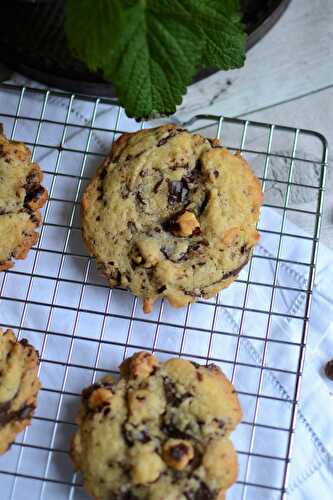 Cookies chocolat noisettes de Darroze Hélène