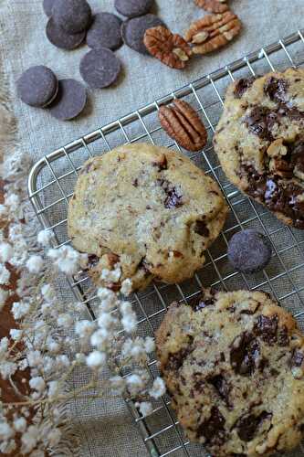 Cookies chocolat noix de pécan miel Jours Heureux