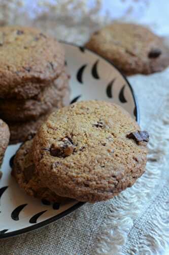 Cookies farine de petit épeautre sarrasin et chocolat sans lactose