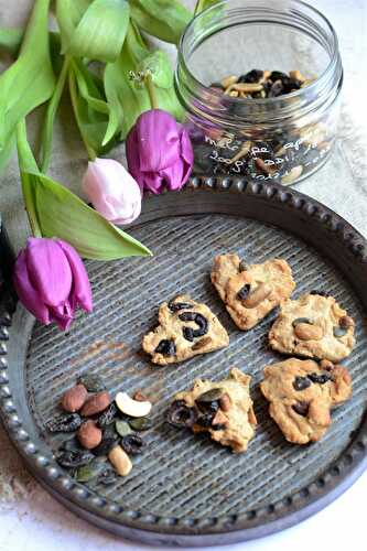 Cookies salés aux fruits secs