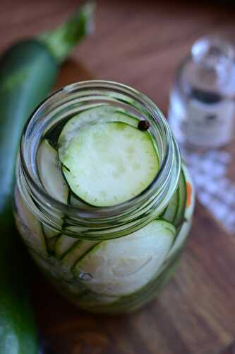 Courgettes fermentées