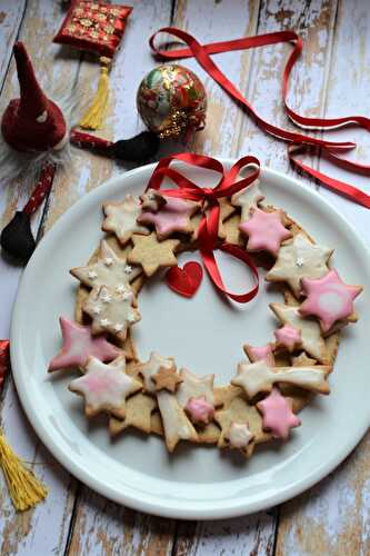 Couronne de l'Avent en biscuits