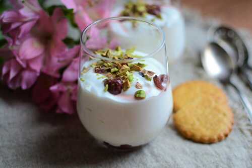 Crème de fromage blanc grosseilles et cassis