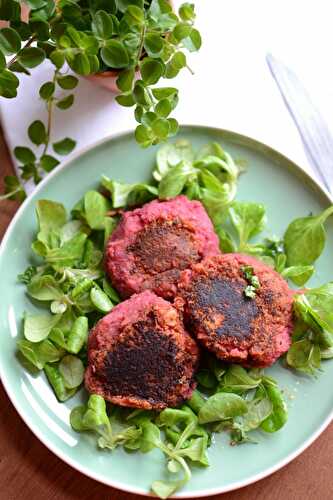 Croquettes à la betterave végan