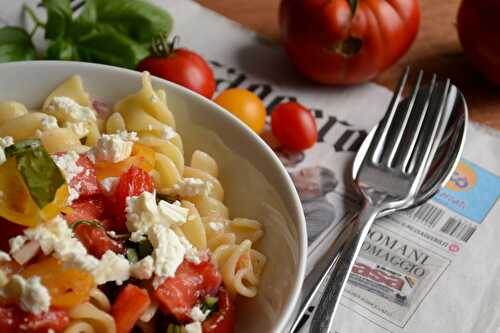 Crudaiola di pomodori - Fusilli  aux  tomates fraiches