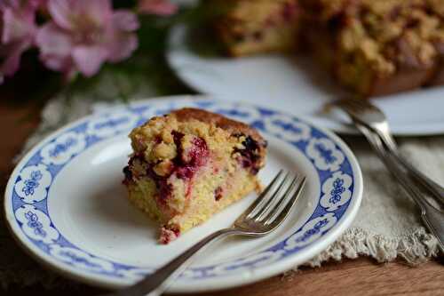 Crumbcake aux fruits rouges