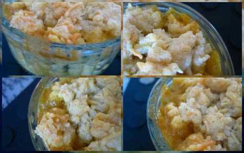 Crumble de poireaux au curry