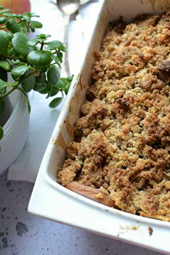 Crumble pommes coing sansgluten