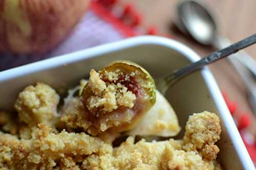 Crumble pommes figues