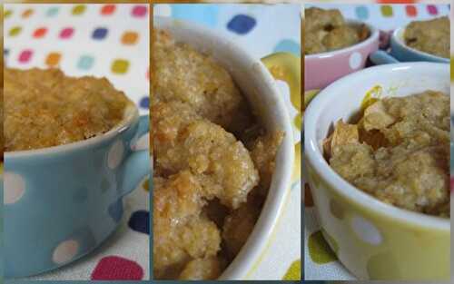 Crumble pommes mangue