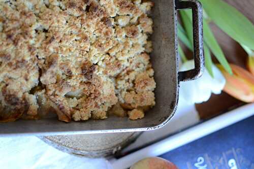 Crumble pommes miel amande