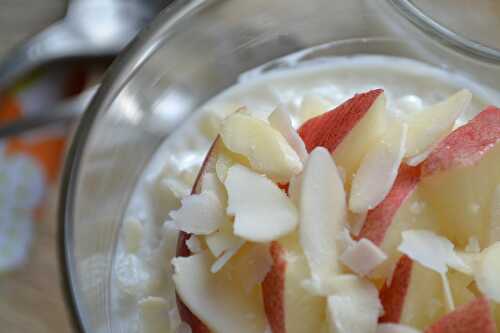 Dessert de riz au yaourt et nectarine