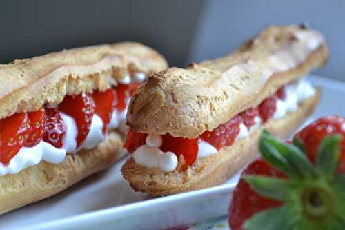 Eclairs aux fraises