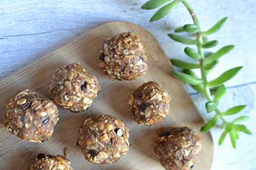 Energy balls au beurre de cacahouète végératien/végétalien