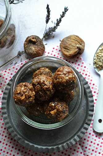 Energy balls aux figues