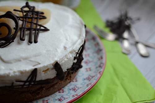 Entremets à la moussse de poires