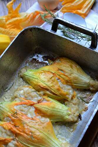 Fleurs de courgette farcies végétarien