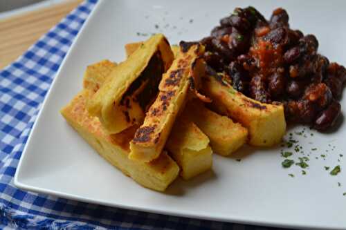 Frites de pois chiches et haricots rouges